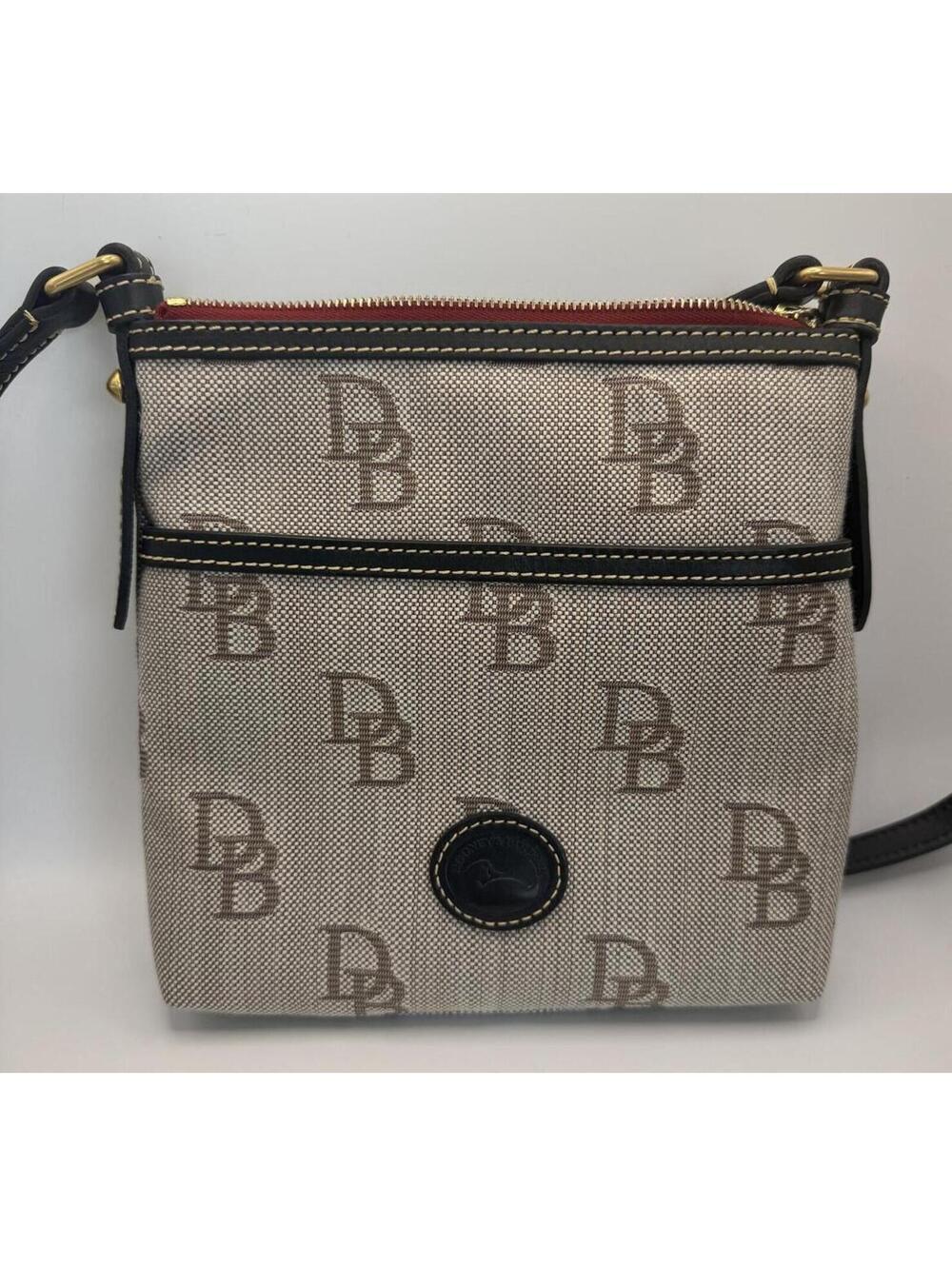 Dooney & Bourke Signature Logo Monogram Canvas Crossbody Bag NWOT